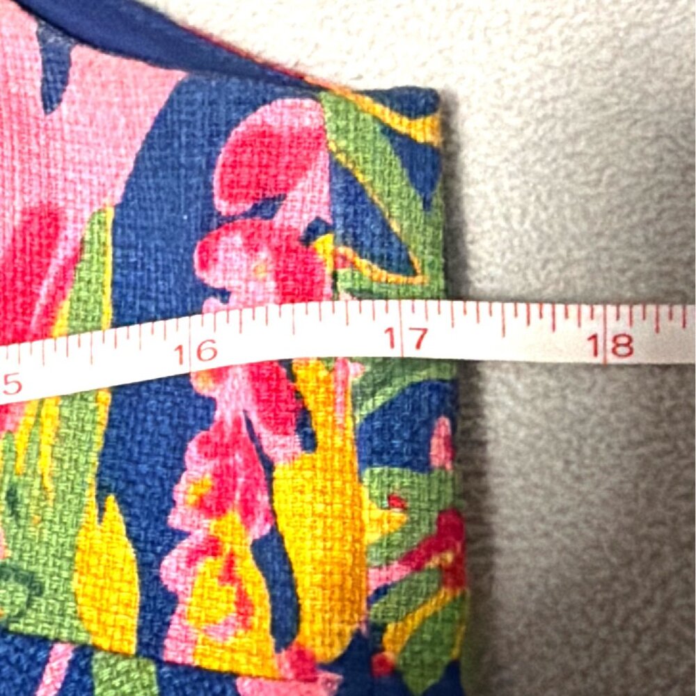 J. Crew Womens Floral Sleeveless Fit & Flare Dress Size 4 Blue Multi-Color - Picture 4 of 6